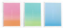 24 pieces Personal Book - 7 X 5 Inches - 80 Sheets - Interior Front Pocket - Soft Touch Covers - White Twin Wire - Note Books & Writing Pads