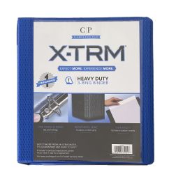 6 pieces Xtrm Binder - 1 Inch - Heavy Duty Board And Covers With Reinforced Edges - Ez Touch D-Rings - Binders