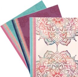 40 pieces Laminated Paper Portfolios - 2 Pockets - 3 Hole - 3 Prints - File Folders & Wallets