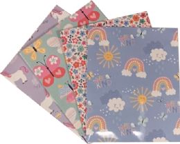 48 pieces Laminated Paper Portfolios - 2 Pockets - 3 Hole - 4 Prints - File Folders & Wallets