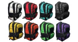 Premium Backpack - 18 X 13 X 9 Inches - Front Pencil Organizer In Pocket - 2 Full Size Compartments - Mesh Side Pockets