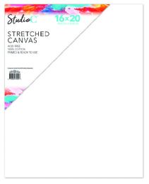 24 Pieces Stretched Canvas 16 X 20 Inches Acid Free & Primed - Sketch, Tracing, Drawing & Doodle Pads