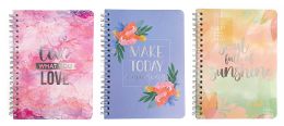24 pieces Personal Book - 7 X 5 Inches - 80 Sheets - Interior Pocket - Silver Foil And Twin Wire - Note Books & Writing Pads