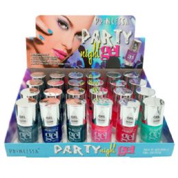 48 of Princessa Party Night Gel Nail Polish In Assorted Shades In Countertop Display