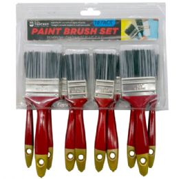 6 pieces 10 Pack Wall Flat Paint Brush Set - Paint, Brushes & Finger Paint