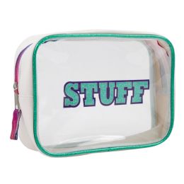 24 pieces Clear Cosmetic Case Teal - Cosmetic Cases