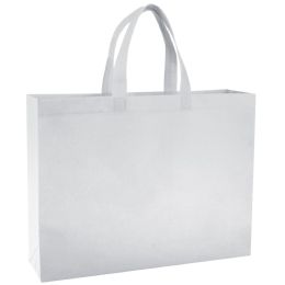 16 Inch Reusable Shopping Tote Bag - 5 Colors White