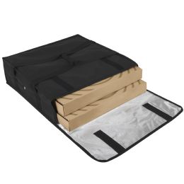 24 pieces Trailmaker Insulated Pizza Carrier With Handle Black - Cooler & Lunch Bags