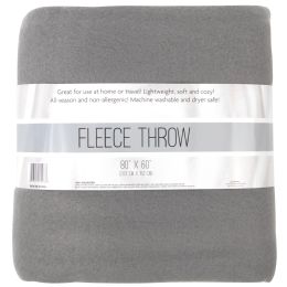 24 of Twin Fleece Throw Blankets 80 X 60in Assorted