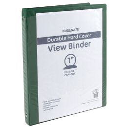 50 pieces 1 Inch Hard Cover Binders Green - Binders