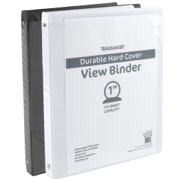 50 pieces 1 Inch Hard Cover Binders Black & White - Binders