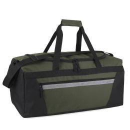24 pieces Trailmaker 22 Inch Duffle Bag Hunter Green - Duffel Bags