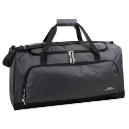 24 pieces 24 Inch WidE-Pocket Duffle Bags Grey - Duffel Bags