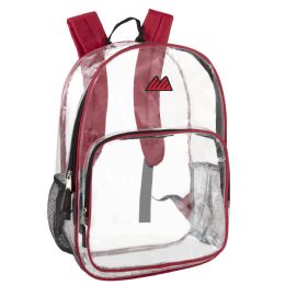 24 of Trailmaker 17 Inch Clear Backpack Red