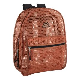 24 of Bulk Premium 17 Inch Mesh Backpack - Girls Peach