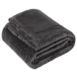24 of Soft Fleece Waffle Blankets 50 X 60 (250 Gsm) Black
