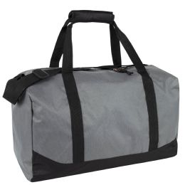 24 pieces 17 Inch Duffel Bag Grey - Duffel Bags