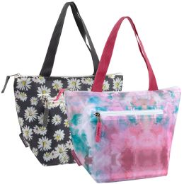 24 pieces Fridge Pak Floral/tie Dye Lunch Tote - Lunch Bags & Accessories