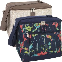 24 pieces Fridge Pak 24 Can Cooler Bag Animal & Floral Print - Cooler & Lunch Bags