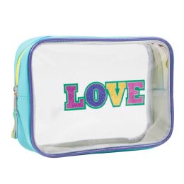 24 pieces Clear Cosmetic Case Light Blue - Cosmetic Cases