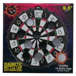 4 Wholesale 9.5" Magnetic Bottle Cap Dartboard Game