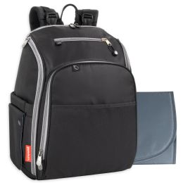 12 of FisheR-Price Fastfinder MultI-Pocket Diaper Bag Backpack With Matching Changing Pad, Baby Wipes Dispenser Pocket, Insulated Bottle Pocket