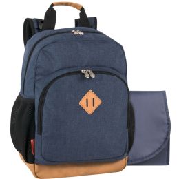 12 of FisheR-Price Fastfinder MultI-Pocket Denim Diaper Bag Backpack With Changing Pad And Stroller Straps