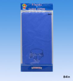96 Pieces Table Cover Round Blue 84inch - Table Cloth