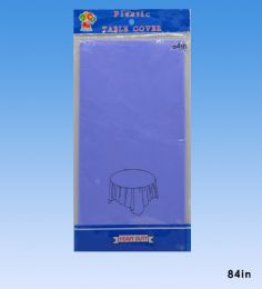 96 Pieces Table Cover Round Lavander 84inch - Table Cloth