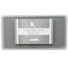 12 Pieces Collaspible Shelf Doubler With Grey Tpr 14.25x7.48x7.01" - Organizer
