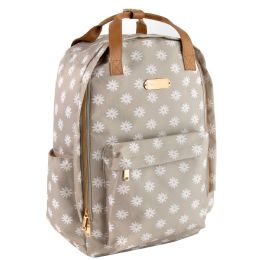 24 pieces 17 Inch Double Buckle Backpack With Laptop Pouch White - Backpacks 17"