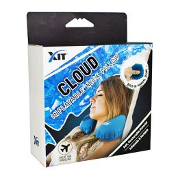 24 pieces Xit Cloud Inflatable Neck Pillow With BuiT-In Manual Pump - Pillows