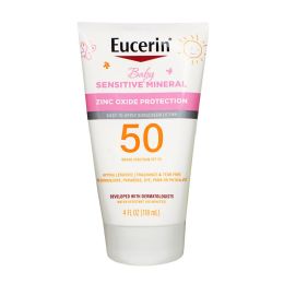 24 pieces Eucerin Sun Sensitive Mineral Lotion Spf 50 - 4 Oz. - Shaving Razors