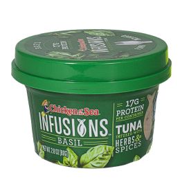 24 pieces Chicken Of The Sea Infusions Basil Tuna W/fork - 2.8 Oz. - Food & Beverage