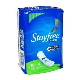 12 of Stayfree Super Maxi Pads Pack Of 10