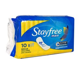 12 of Stayfree Regular Maxi Pads Pack Of 10