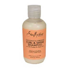 24 pieces Travel Size Shea Moisture Coconut Hibiscus Shampoo Curl Plus Shine - 3.2 Oz. - Shampoo & Conditioner