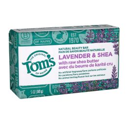 36 Pieces Tom's Of Maine Lavender & Shea Beauty Bar 5 oz - Soap & Body Wash