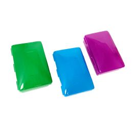72 of Plastic Freestyle Soap Box Assorted Colors - 5 Oz.