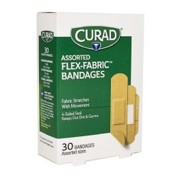 24 of Curad Flex Fabric Bandages - Box of 30