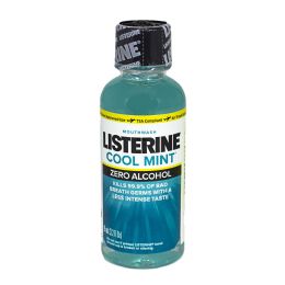 24 pieces Travel Size Listerine Zero Alcohol Cool Mint Mouthwash - 3.2 Oz. - Toothbrushes and Toothpaste