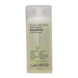 24 pieces Travel Size Giovanni Tea Tree Triple Treat Shampoo - 2 Oz. - Shampoo & Conditioner