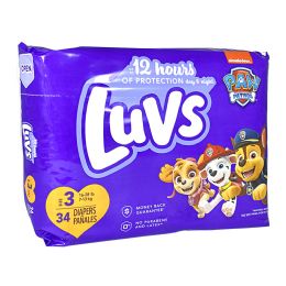 8 Wholesale Luvs Diapers Size 3 - 34 ct.