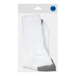 24 pieces Men's Crew Sport Socks - 1 Pair (12 Packs 82438-00 Are Loose Not Individually Bagged). - Mens Crew Socks