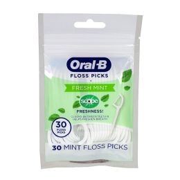 6 of OraL-B Burst Of Scope Floss Fresh Mint Picks - Pack Of 30
