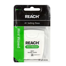 Wholesale Footwear Travel Size Reach Mint Waxed Dental Floss - 55 Yds.