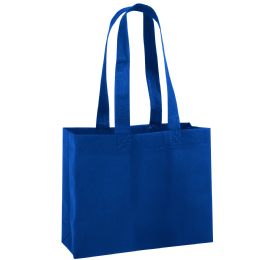 100 pieces 10 Inch Reusable Shopping Gift Tote Bag Blue - Tote Bags & Slings