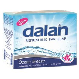 24 Packs Dalan Bar Soap 3.17 Oz 3 Pack Ocean Breeze - Soap & Body Wash