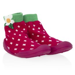 24 Bulk Nuby Baby Rubber Shoes - Strawberry Medium