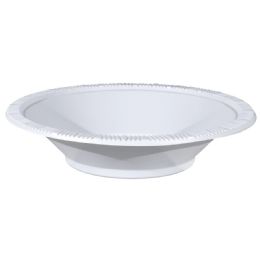 24 of Dispozeit Plastic Bowl 7 In 25 Ct White